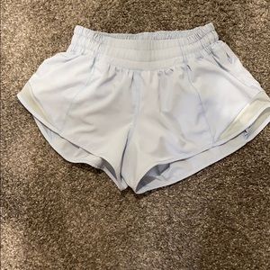 Light blue speed up lululemon shorts